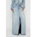  Denim юбка HIGH SLIT MAXI юбка 