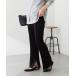  слаксы брюки маленький видно / штемпель flare pants /WEB ограничение женский 
