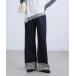  широкий брюки джинсы Denim Denim брюки Basic широкий кромка гонки Denim женский 