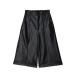  широкий брюки брюки SYNTHETIC LEATHER BERMUDA PANTS женский 