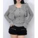  ансамбль Vintage кнопка ребра bare top × Short жакет 2 позиций комплект 