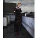  вечернее платье платье зеленый to Velo адрес / GLINT VELOUR DRESS