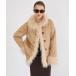  мутоновое пальто боа пальто Volume Fur Mouton Coat / объем мех мутоновое пальто женский 