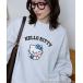  футболка тренировочный обратная сторона ворсистый PUBLUX/pa желтохвост .ks~HELLO KITTY/ Hello Kitty ~ flocky PC тренировочный ограничение развитие женский 