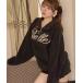  вязаный свитер [Belle Charme]Belle Logo Docking Fleece женский 
