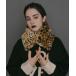  защита горла "neck warmer" шарф снуд Leopard мех пелерина женский 