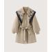  тренчкот пальто Puff Lantern Sleeve Waisted Trench Coat With Moveable Shawl/ удален возможность шаль имеется пуховка фонарь рукав талия Shape to...