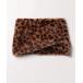  защита горла "neck warmer" шарф снуд животное рисунок eko мех защита горла "neck warmer" / Leopard мех шарф снуд женский мужской 