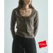 t рубашка WOMEN[Hanes for BIOTOP]CLEAR CUT COTTON HENLEY NECK PULLOVER женский 