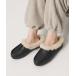 ugg туфли без застежки [ внутренний EXCLUSIVE][UGG] Anne потертость - шлепанцы / чёрная кожа женский 