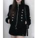  милитари жакет Mod's Coat metal кнопка Napoleon жакет Zip тренировочный блузон женский 