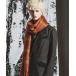  палантин muffler [NO ID.]Ombre Check Stole / on пятно - проверка палантин мужской 