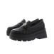 Loafer [JB selection] Heart металлические принадлежности стеганое полотно толщина низ Loafer (210-66085)JELLY BEANS( Jerry beans ) женский 