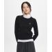  вязаный свитер [GENERAL IDEA]GNRL Logo шерсть Blend кабель вырез лодочкой вязаный / WOOL CABLE CREWNECK PULLOVER женский 