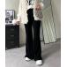  брюки кромка оборка wave велюр flare pants женский 