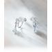  серьги K10 белое золото ... серьги женский 