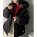  down down jacket lady's [JaVa Java collaboration ] comfortable and warm ..! short with a hood . cotton inside fake down coat 