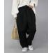  lady's pants one touch belt Easy ba Rune pants 