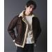  мутон жакет мутоновое пальто The TWENTYSEVEN:FAKE MOUTON B-3 BOMBER JACKET: искусственный мутон B-