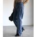  джинсы Denim Denim брюки [apretro] разрез Denim брюки [ semi flair / bell низ ] женский 