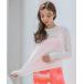 [CIENNA ] длинный рукав задний открытый покрытие выше / LONG SLEEVE BACKOPEN COVER-UP