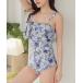  купальный костюм цветочный принт оборка моно kini купальный костюм женский 