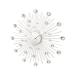  clock lady's biju- wall clock silver 