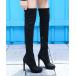  boots lady's [Jasmine ] pin heel knee high boots 