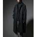  turn-down collar coat men's stretch Tec melt n| long height oversize turn-down collar coat 