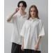  shirt blouse men's [CLEL]TR Loose Half Sleeve Regular Collor Shirt / TR Roo z short sleeves reg la