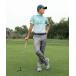  polo-shirt men's PLAY GREEN spray large short sleeves shirt [adidas Golf/ Adidas Golf ]