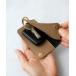  key case lady's Grains de sable Saab ru smart key case key ring folding in half 