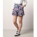  брюки [rienda suelta] цветочный принт штемпель принт шорты одежда для гольфа женский 