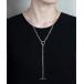 �l�b�N���X �uISOLATION / �A�C�\���[�V�����vSilver925 Rectangle Chain Long Necklace / ���N�^���O���`�F�[�� �}���e���l�b�N���X �����O