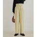  pants slacks lady's [Washable*EASY CARE] eko wool Touch wide pants [sustainable]