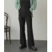  слаксы брюки стрейч semi flare pants женский 