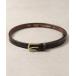 ٥  TORY LEATHERSTITCHED PATTERN 3/4 BRIDLE LEATHER BELT