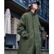  coat Mod's Coat men's big Silhouette cotton nylon M-65 stand neck long Mod's Coat 