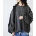 sweat lady's short reverse side wool pull over 