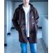  men's coat duffle coat fake wool medium height duffle coat 