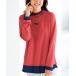  sweat lady's FILA color scheme high‐necked pull over 