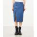  Denim юбка SLIT SKIRT