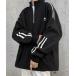  sweat men's oversize half Zip side line reverse side nappy pull over sweat 