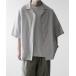  shirt blouse men's [RUUBON]linen open collar shirt /linen open color shirt 