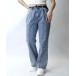  джинсы булавка tuck semi flair Denim брюки мужской женский 