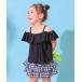  купальный костюм 3WAY. надеты ...UV cut off shoru выставить купальный костюм Kids ребенок девочка 
