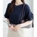  shirt blouse lady's frill sleeve T-shirt blouse 