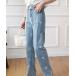  джинсы Denim Denim брюки [ осень SALE средний ] бабочка Denim SALE/ вышивка Denim брюки женский 