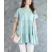  tunic lady's tia-do tunic short sleeves tunic height tops 