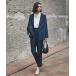  выставить [ дом ....] двойной tailored jacket & конические брюки 2 позиций комплект женский 